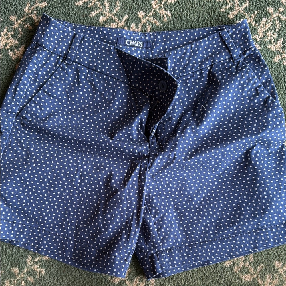 Chaps Blue and White Bermuda Shorts